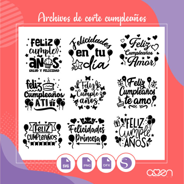 Archivos SVG cumpleaños 1
